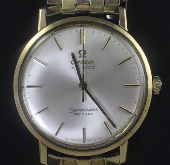 A gentlemans gold Omega Seamaster de Ville automatic wrist watch,